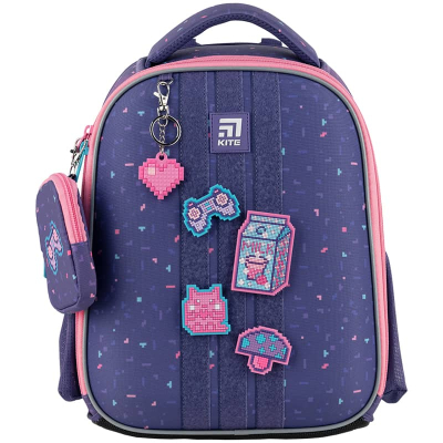 Шкільний набір Kite Pixel Love SET_K24-555S-3 (рюкзак, пенал, сумка)