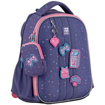 Шкільний набір Kite Pixel Love SET_K24-555S-3 (рюкзак, пенал, сумка)