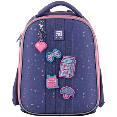 Шкільний набір Kite Pixel Love SET_K24-555S-3 (рюкзак, пенал, сумка)