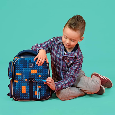Шкільний набір Kite Blocks SET_K24-555S-6 (рюкзак, пенал, сумка)
