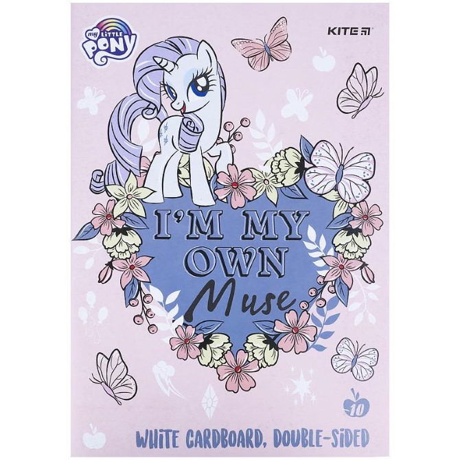 Картон білий Kite My Little Pony LP21-254, А4, 10 аркушів, папка