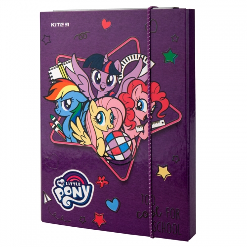 Папка для зошитів на гумці Kite My Little Pony LP19-210, картонна