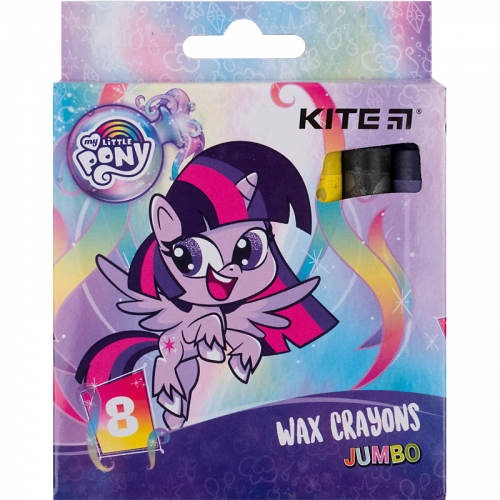 Крейда воскова Kite Jumbo My Little Pony LP21-076, 8 кольорів