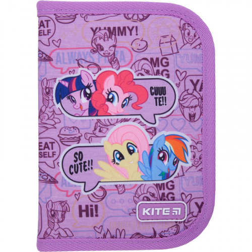 Пенал без наповнення Kite Education My Little Pony LP21-622, 1 відділення, 2 відвороти