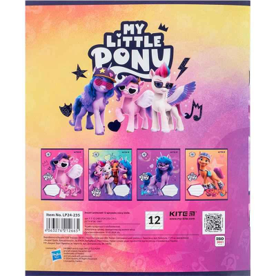Зошит шкільний Kite My Little Pony LP24-235, 12 аркушів, коса лінія
