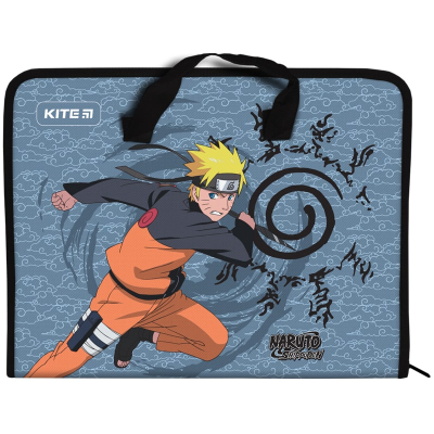 Папка-портфель на блискавці Kite Naruto NR23-202, 1 відділення, A4