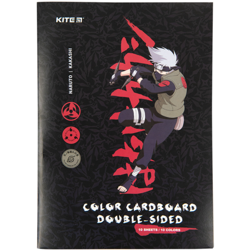 Картон кольоровий двосторонній Kite Naruto NR23-255, А4