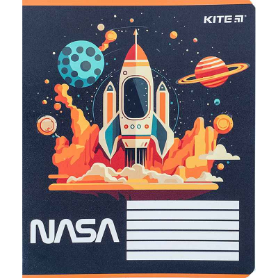 Зошит шкільний Kite NASA NS24-232, 12 аркушів, клітинка
