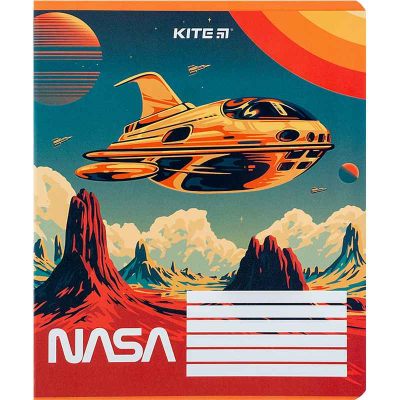Зошит шкільний Kite NASA NS24-234, 12 аркушів, лінія