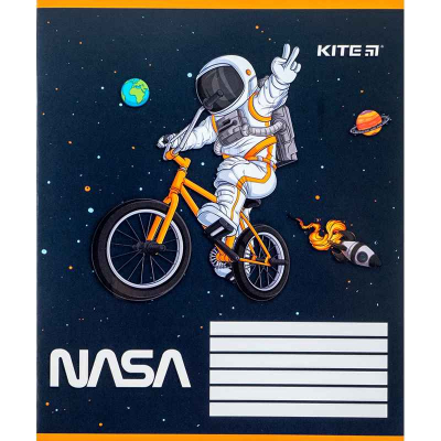 Зошит шкільний Kite NASA NS24-235, 12 аркушів, коса лінія