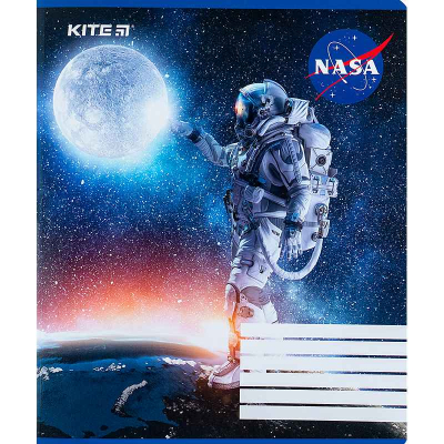 Зошит шкільний Kite NASA NS24-236, 18 аркушів, клітинка