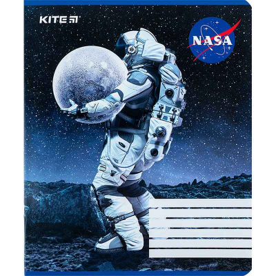 Зошит шкільний Kite NASA NS24-236, 18 аркушів, клітинка