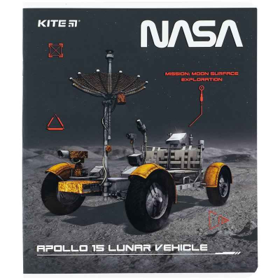 Зошит шкільний Kite NASA NS24-259, 48 аркушів, клітинка
