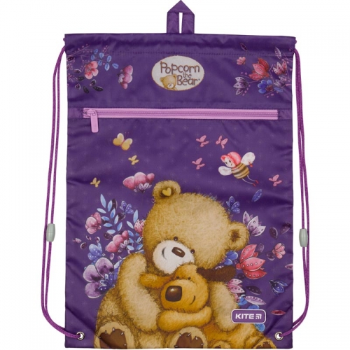 Сумка для взуття з кишенею Kite Education Popcorn the Bear PO19-601M