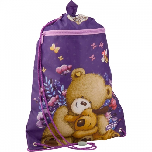 Сумка для взуття з кишенею Kite Education Popcorn the Bear PO19-601M