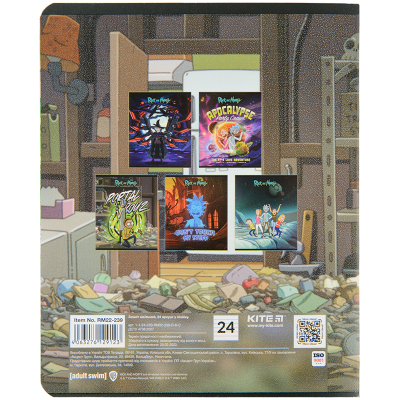 Зошит шкільний Kite Rick and Morty RM22-239, 24 аркуша, лінія
