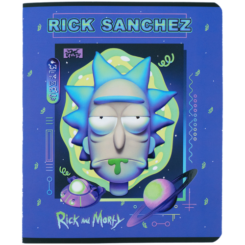 Зошит шкільний Kite Rick and Morty RM23-238, 24 аркуша, клітинка
