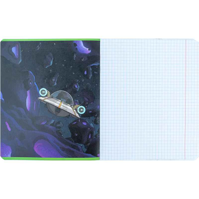 Тетрадь школьная Kite Rick and Morty RM24-236, 18 листов, клетка