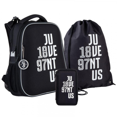 Шкільний Набір Рюкзак + Пенал + Сумка для взуття Kite Education FC Juventus SET_JV21-531M