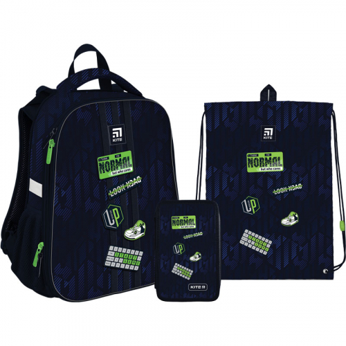 Шкільний Набір Рюкзак + Пенал + Сумка для взуття Kite Education Tagline SET_K22-531M-3