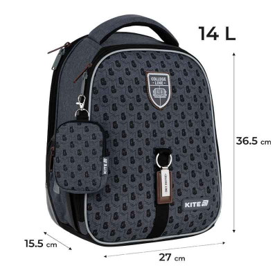 Шкільний набір Kite College Line Boy SET_K25-555S-1 (рюкзак, пенал, сумка)
