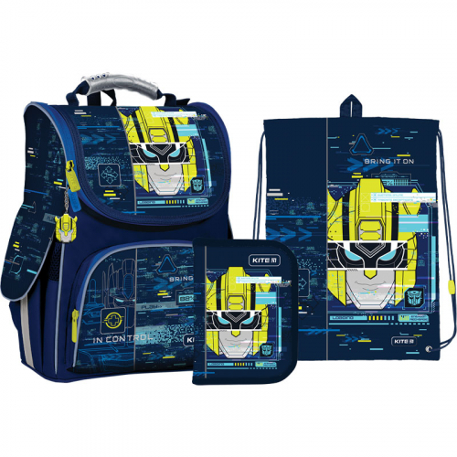 Шкільний Набір Рюкзак + Пенал + Сумка для взуття Kite Education Transformers SET_TF22-501S