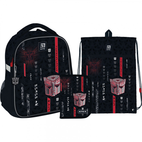 Шкільний Набір Рюкзак + Пенал + Сумка для взуття Kite Education Transformers SET_TF22-555S