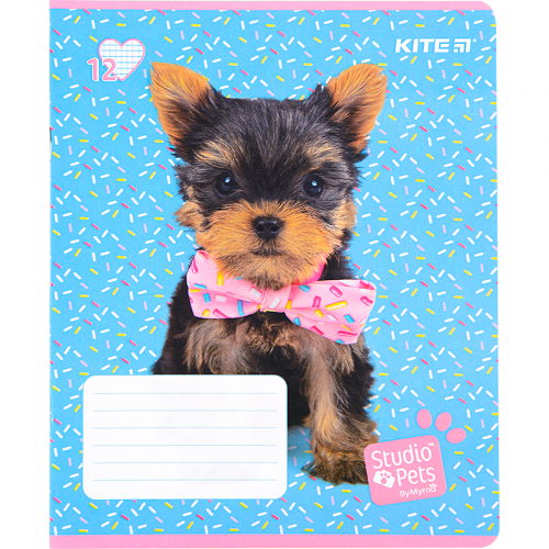 Зошит шкільний Kite Studio Pets SP22-232, 12 аркушів, клітинка