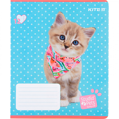 Зошит шкільний Kite Studio Pets SP22-234, 12 аркушів, лінія