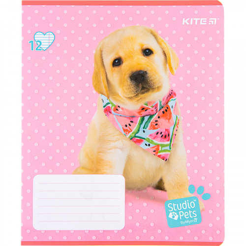 Зошит шкільний Kite Studio Pets SP22-234, 12 аркушів, лінія