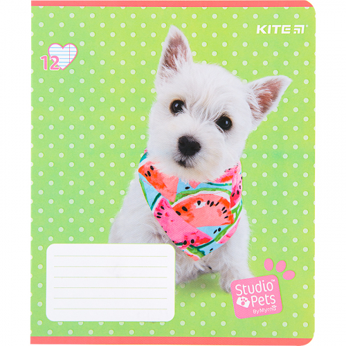 Зошит шкільний Kite Studio Pets SP22-234, 12 аркушів, лінія