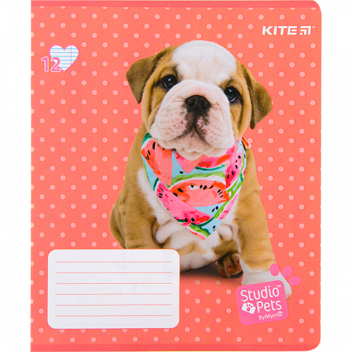 Зошит шкільний Kite Studio Pets SP22-234, 12 аркушів, лінія