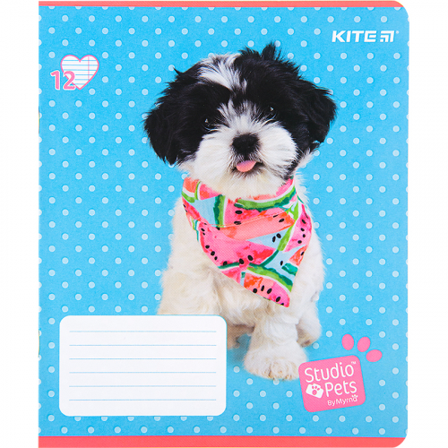 Зошит шкільний Kite Studio Pets SP22-234, 12 аркушів, лінія