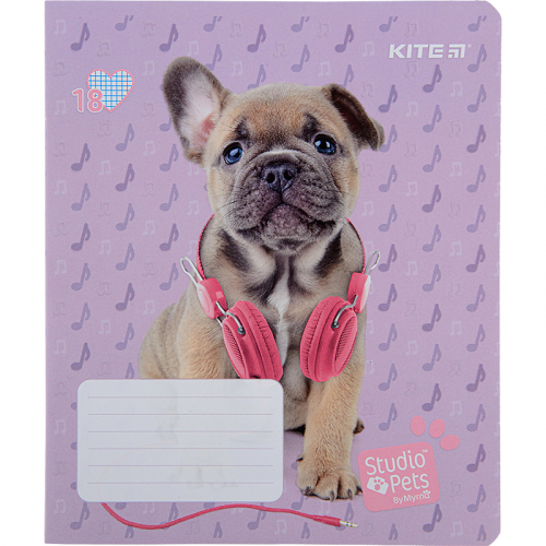 Зошит шкільний Kite Studio Pets SP22-236, 18 аркушів, клітинка