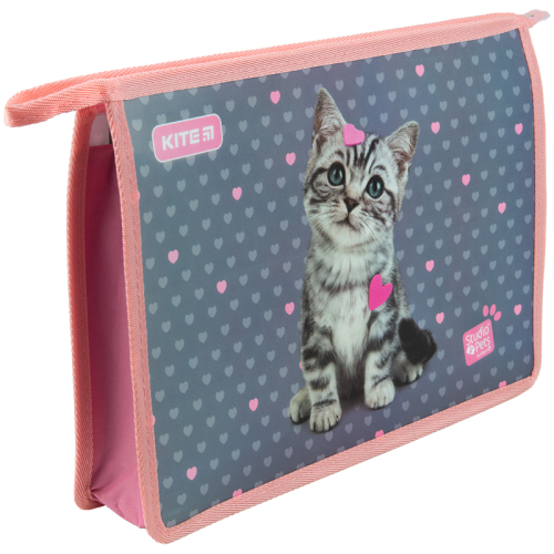 Папка на блискавці Kite Studio Pets SP23-428, A4+