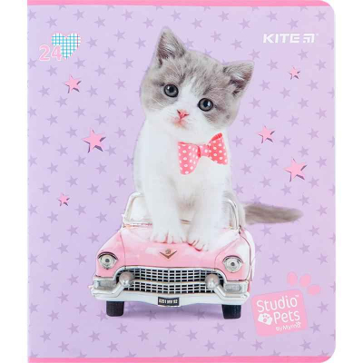 Зошит шкільний Kite Studio Pets SP24-238, 24 аркуша, клітинка