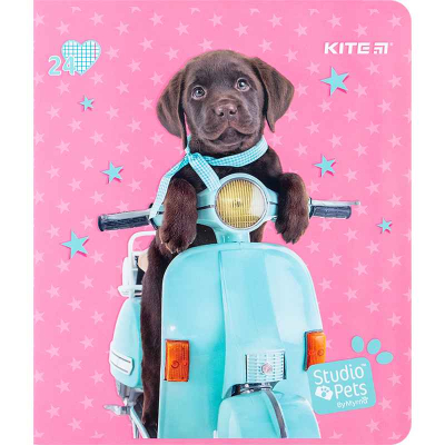 Зошит шкільний Kite Studio Pets SP24-238, 24 аркуша, клітинка