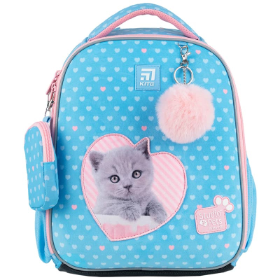 Шкільний набір Kite Studio Pets SET_SP24-555S-1 (рюкзак, пенал, сумка)