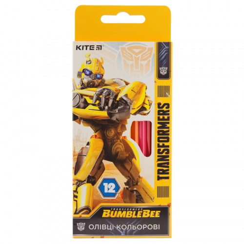 Олівці кольорові Kite Transformers BumbleBee Movie TF19-051, 12 кольорів