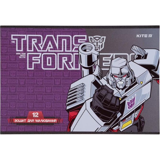 Зошит для малювання Kite Transformers TF21-241, 12 аркушів