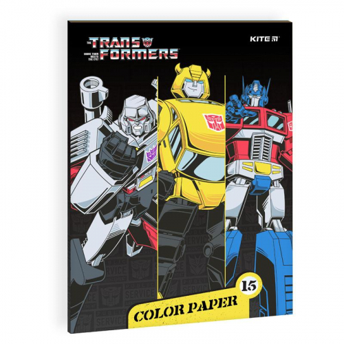 Папір кольоровий двосторонній Kite Transformers BumbleBee Movie TF21-250
