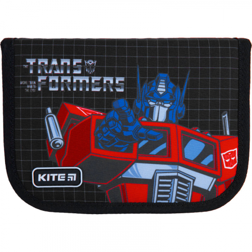 Пенал без наповнення Kite Education Transformers TF21-622, 1 відділення, 2 відвороти