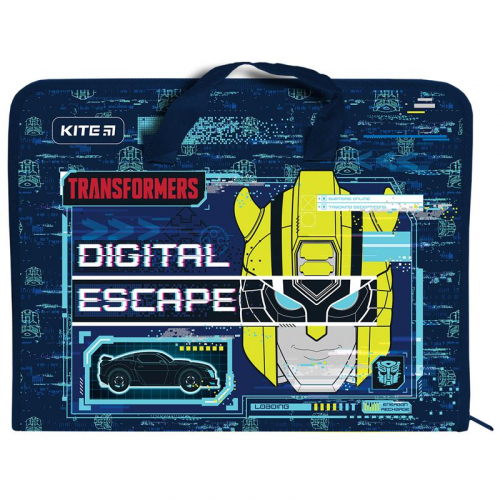 Папка-портфель на блискавці Kite Transformers TF22-202, 1 відділення, A4