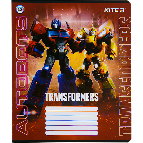 Зошит шкільний Kite Transformers TF22-234, 12 аркушів, лінія