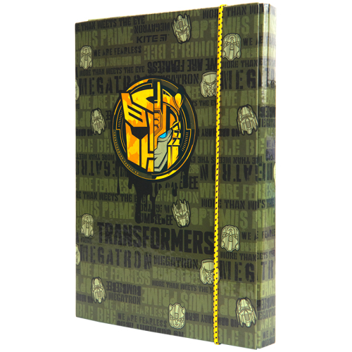Папка для зошитів на гумці Kite Transformers TF23-210, картон