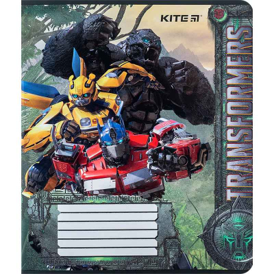 Зошит шкільний Kite Transformers TF24-232, 12 аркушів, клітинка