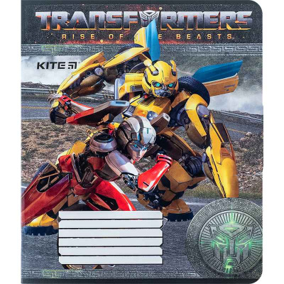 Зошит шкільний Kite Transformers TF24-232, 12 аркушів, клітинка