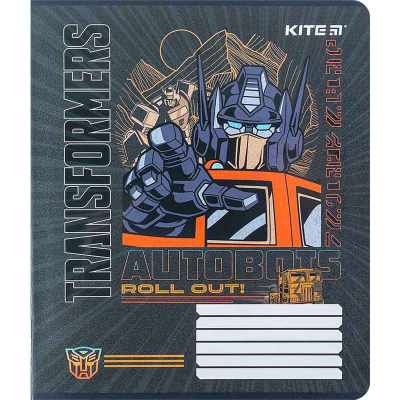 Зошит шкільний Kite Transformers TF24-236, 18 аркушів, клітинка