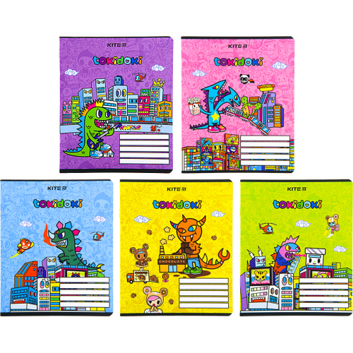 Зошит шкільний Kite tokidoki TK22-232, 12 аркушів, клітинка