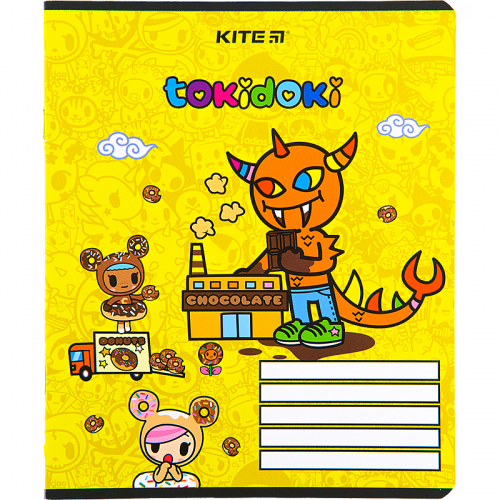 Зошит шкільний Kite tokidoki TK22-232, 12 аркушів, клітинка